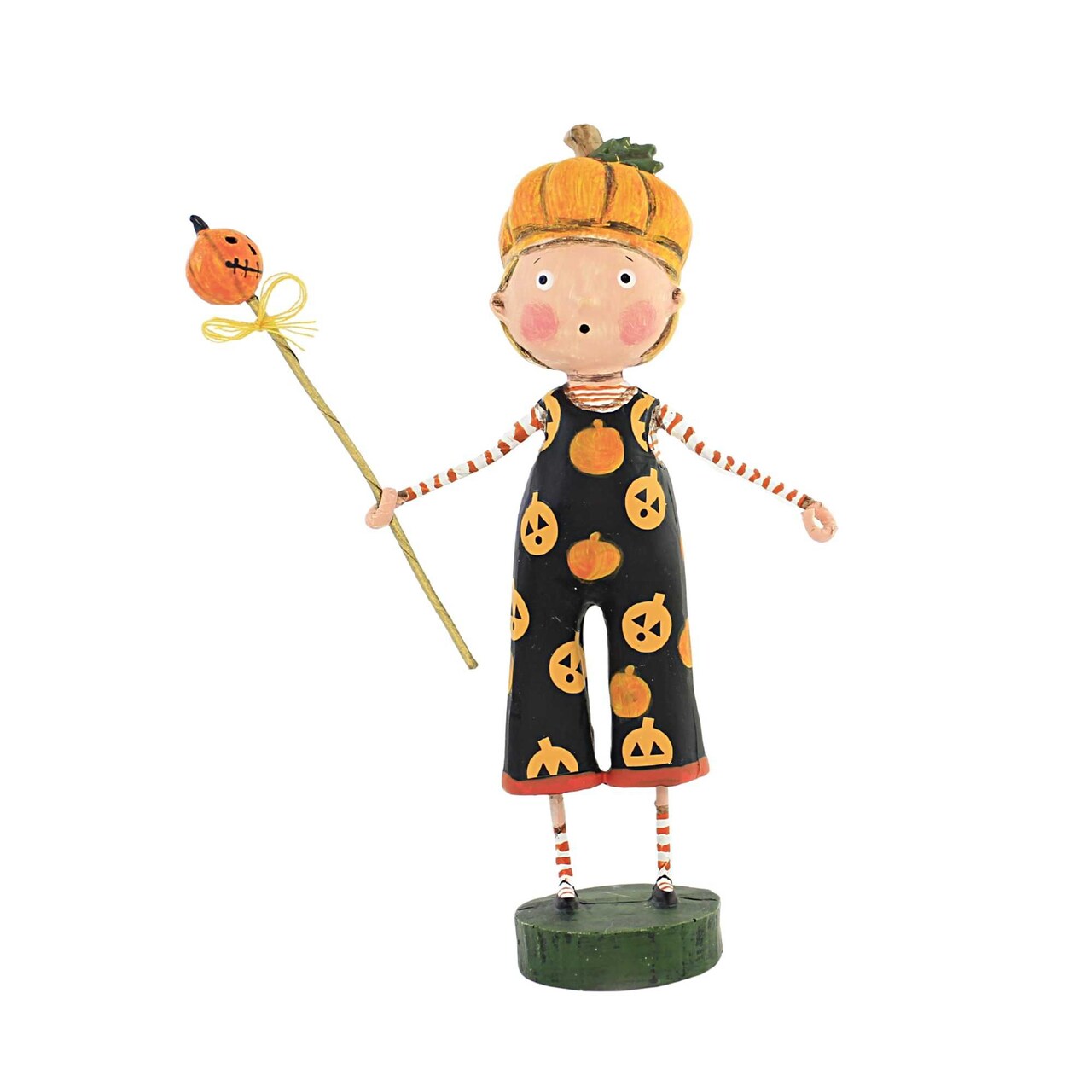 Lori Mitchell 7.0 Inch Pumpkin Patches Halloween Figurine , Lightweight Halloween Decor Halloween Figurine